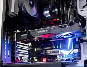 black Gigabyte graphics card gpu 2025