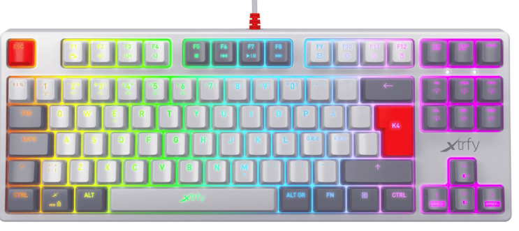 Clavier mécanique Xtrfy K4 TKL RGB