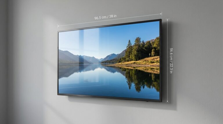 découvrez les dimensions précises d'une tv 43 pouces : longueur et largeur détaillées pour bien choisir votre écran.