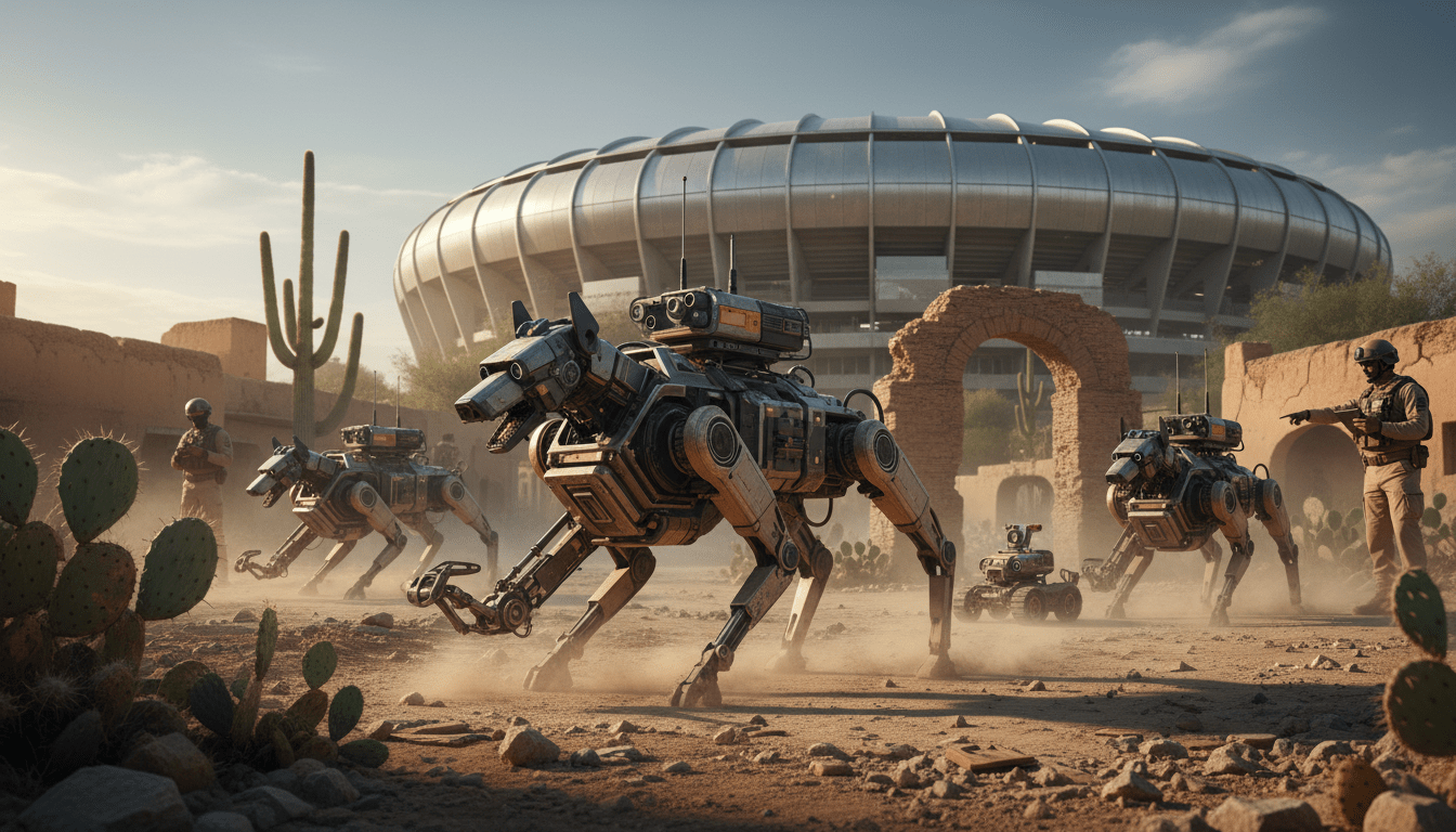 Chiens-robots et sécurité à la Coupe du Monde 2026 au Mexique : déminage et exploration de zones à haut risque
