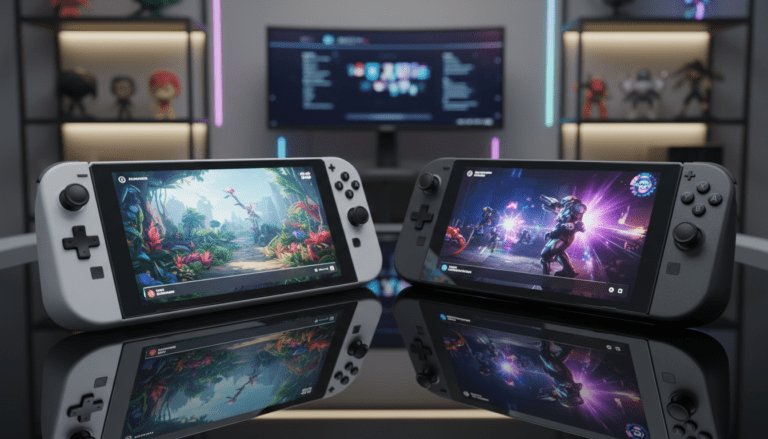 découvrez le face-à-face entre la switch 2 et le steam deck oled, les consoles portables incontournables de 2026, pour choisir la meilleure expérience de jeu mobile.