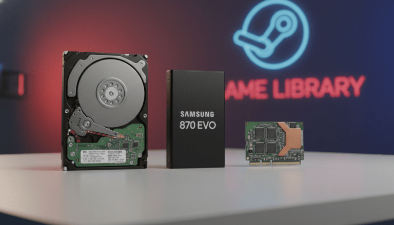 découvrez les différences entre hdd, ssd sata et nvme pour optimiser le stockage de votre bibliothèque steam et améliorer vos temps de chargement.