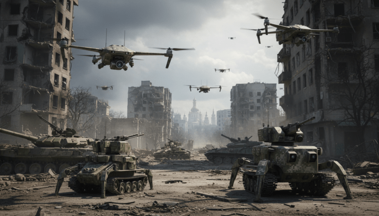 découvrez comment kiev a repris une position stratégique clé en ukraine en utilisant des drones et des robots de manière innovante, sans engager de troupes au sol, dans le cadre du conflit avec la russie.