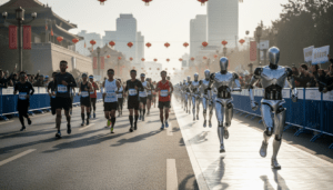 découvrez comment des robots humanoïdes à pékin battent les coureurs humains lors d'un semi-marathon, repoussant les limites de la vitesse et de la technologie.
