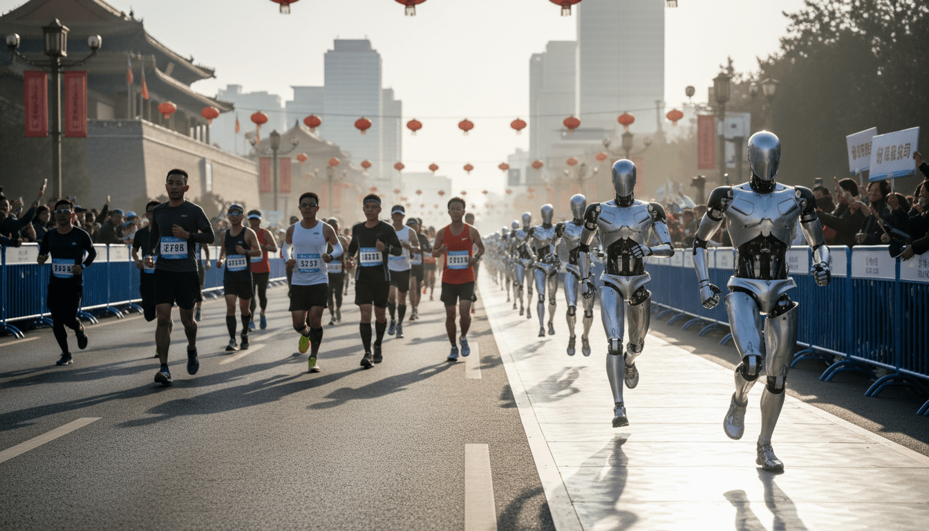 REPORTAGE. À Pékin, des robots humanoïdes surpassent les coureurs humains en semi-marathon, affichant des vitesses toujours plus impressionnantes