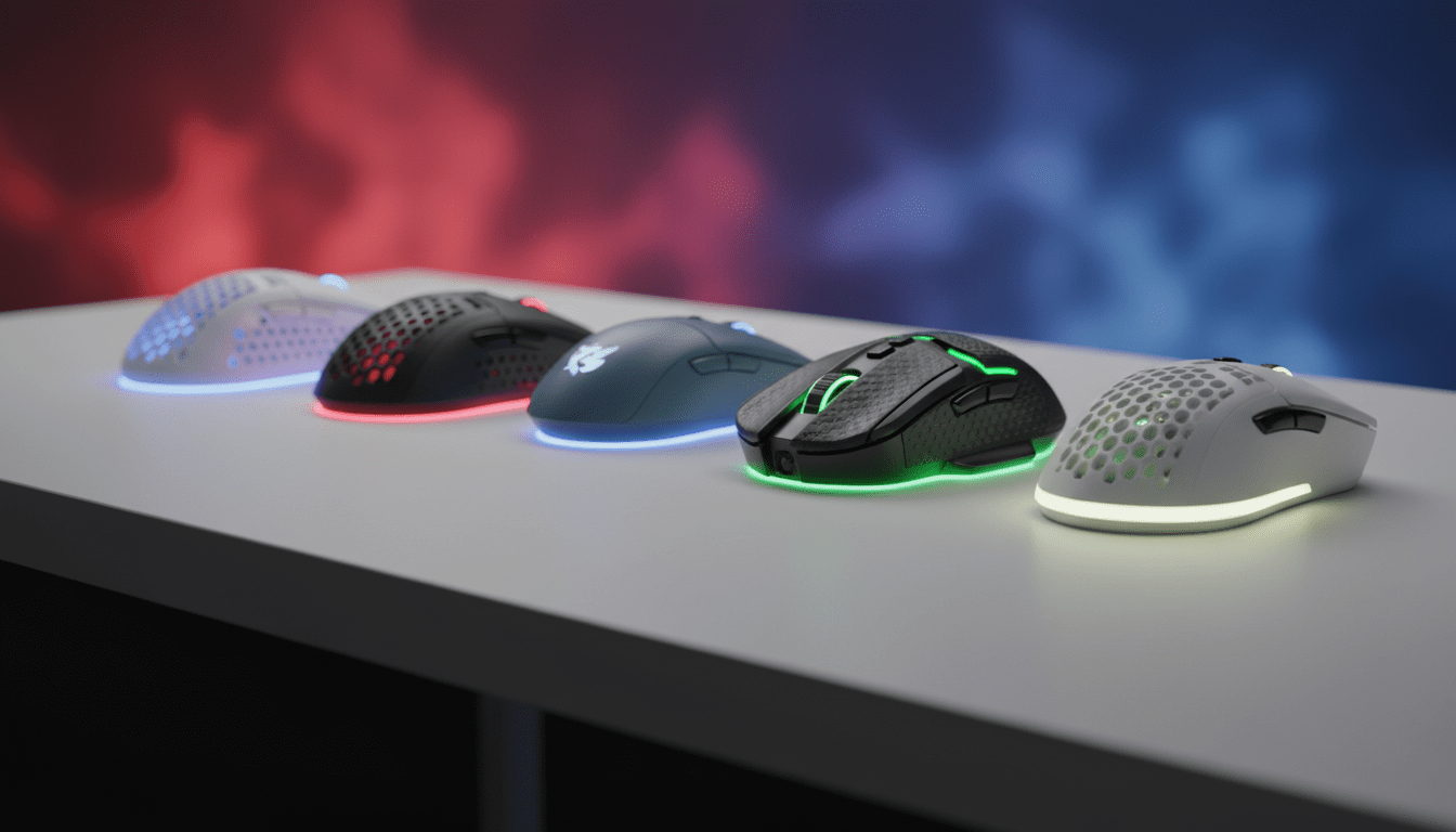 Souris Gamer : Notre top 5 des souris légères pour les FPS compétitifs (CS2, Valorant).