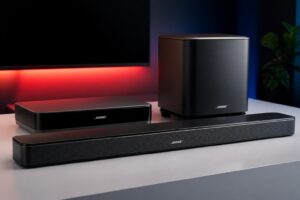 découvrez notre test complet du bose lifestyle ultra, comprenant l'enceinte, la barre de son et le caisson, conçus pour rivaliser avec sonos en qualité sonore et design.
