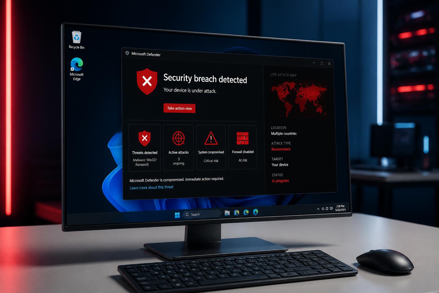 Microsoft Defender en panne : l&rsquo;antivirus provoque un chaos inattendu sur Windows en tentant de contrer des cyberattaques