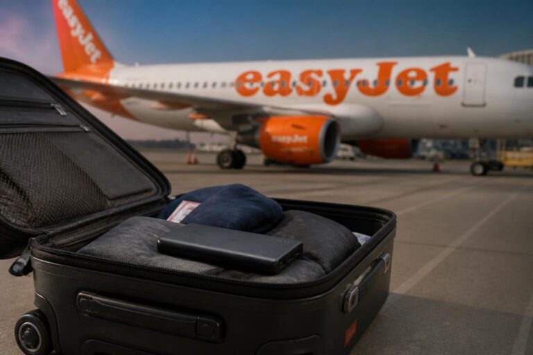 un vol easyjet a été dérouté à 1 472 km de sa destination suite à la découverte d'une batterie externe oubliée dans un bagage, entraînant un incident inattendu.