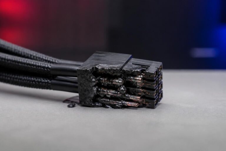 découvrez comment le connecteur d'un rival de la rtx 5090 commence à fondre, révélant des défis inattendus dans la bataille des cartes graphiques haut de gamme.