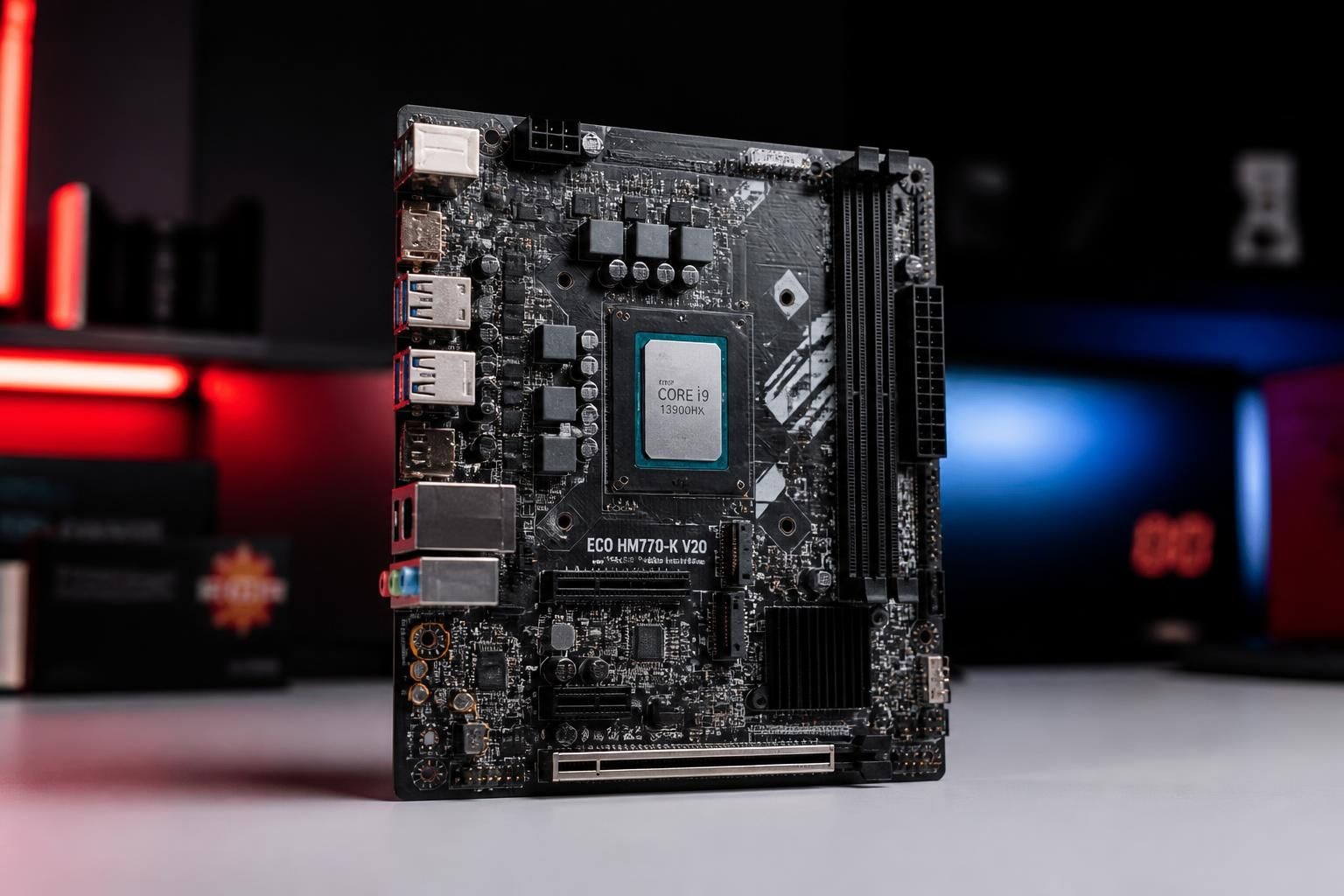 COLORFUL présente la ECO HM770-K V20 : une carte mère DDR4 innovante intégrant un Core i9-13900HX soudé en usine