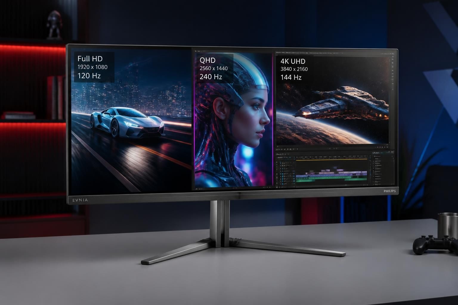 Philips présente les moniteurs Evnia M4 : une révolution avec trois résolutions et fréquences d’affichage simultanées
